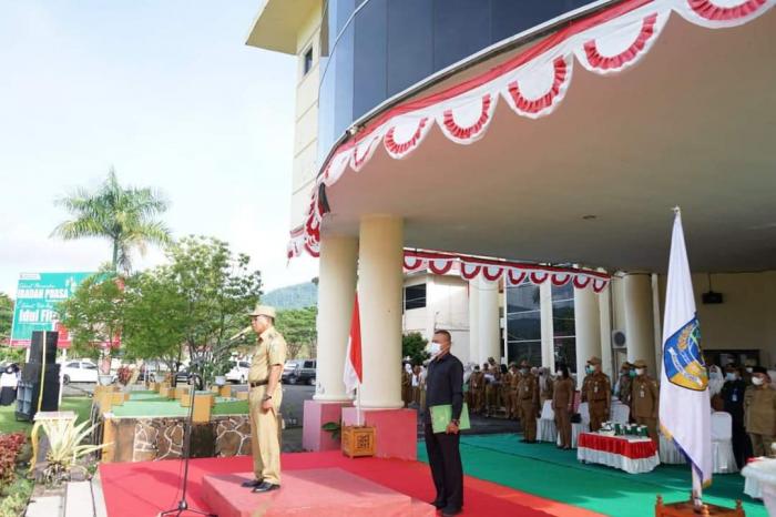 Pimpin Apel Perdana Pemkab Bolmut, Bupati Minta Pelayanan Terhadap Masyarakat Dioptimalkan