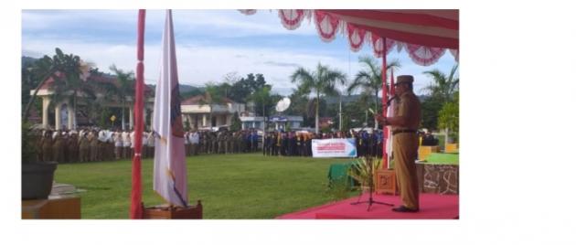 Apel Perdana,Bupati Tegaskan Disiplin ASN Dan Pasar Rakyat Segera Difungsikan