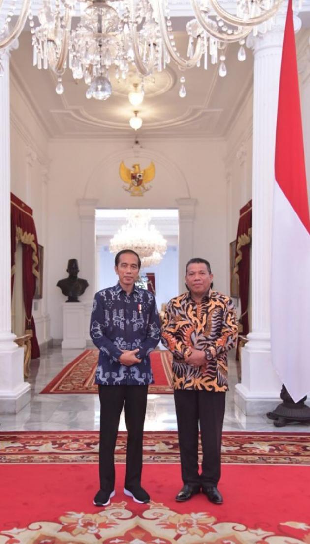 Dampingi Gubernur, Depri Bertemu Jokowi
