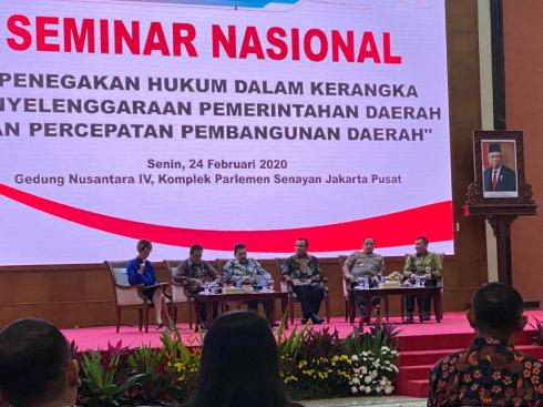 Seminar Nasional Oleh DPD Dihadiri Kajati Sulut
