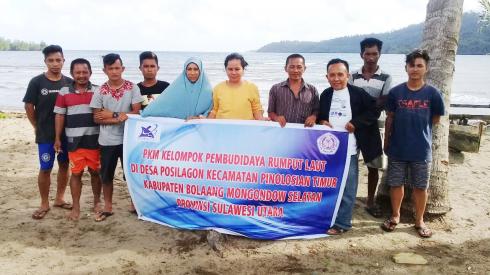 FP Unsrat Gelar Penyuluhan Budidaya Rumput Laut di Posilagon