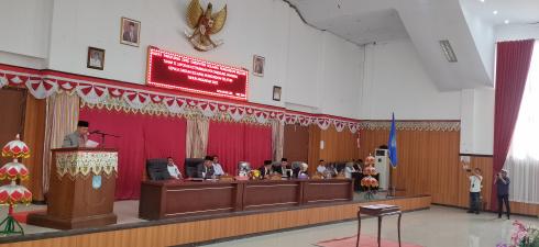 DPRD Bolsel Gelar Rapat Paripurna Tahap ll LKPJ Bupati Tahun Anggaran 2023