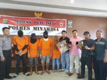 Lima Pelaku Pencurian Tokoh Emas Langowan Ditangkap