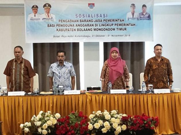 Sosialisasi Barang dan Jasa Dibuka Bupati