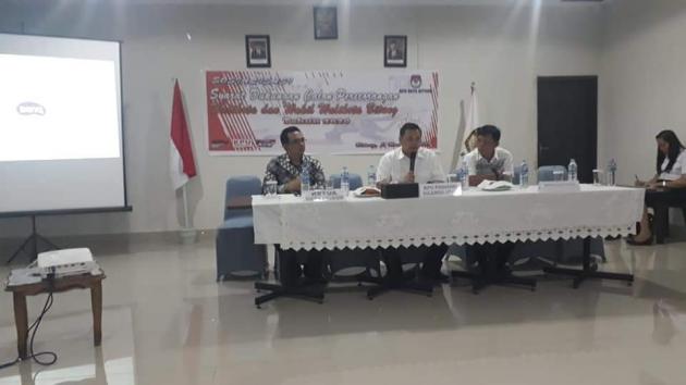 KPU Sosialisasi Syarat Dukungan Perseorangan Gubernur dan Wakil Gubernur Serta Wali Kota dan Wakil Wali Kota Bitung tahun 2020
