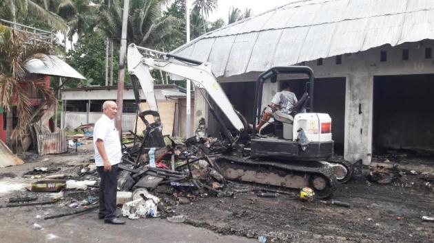 12 Kios Terbakar, Pemkot Kotamobagu Rugi 500 Juta