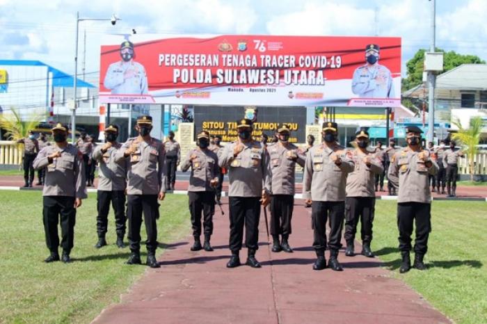 Polda Sulut Lepas Tenaga Tracer Covid-19, Irjen Pol Nana Sudjan: Masyarakat HarusTerbuka dan Jangan Takut
