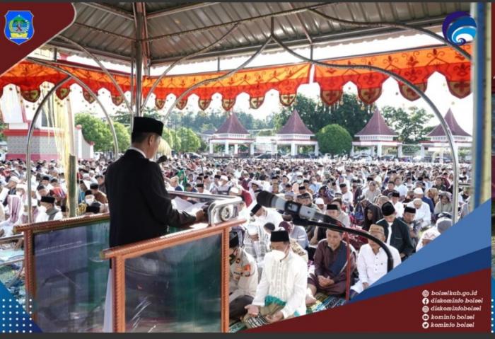 Bupati Iskandar Kamaru Jadi Khatib Salat Idulfitri 1 Syawal 1443 Hijriyah