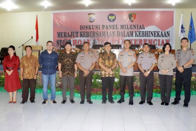 Direktur Reskrimsus Polda Sulut Ajak Milenial Stop Hoax