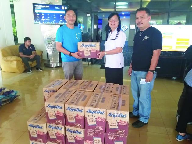 Diskominfo Manado Salurkan Bantuan Bencana Alam