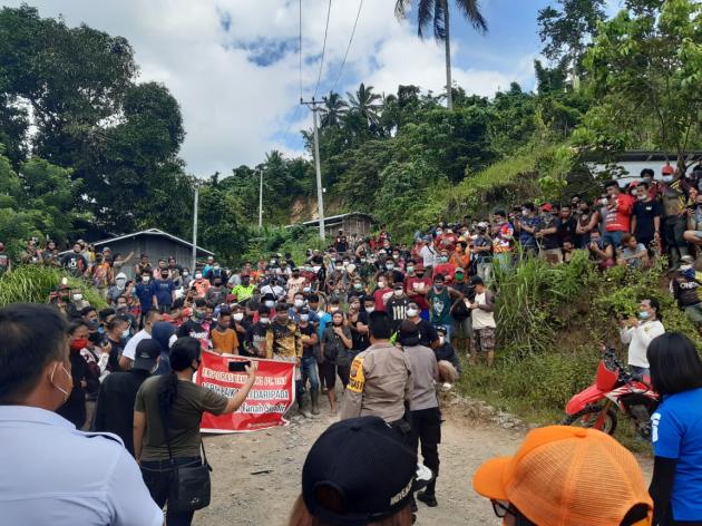Ratusan Penambahan Tatelu Tolak Eksplorasi PT.MSM/TTN