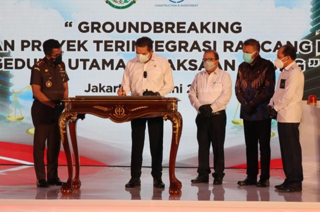 GROUNDBREAKING Gedung Utama Kejagung Diresmikan Jaksa Agung RI