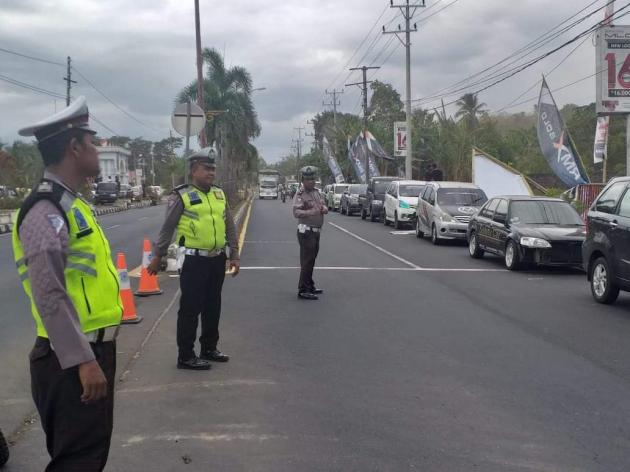 Amankan Event Gubernur Cup Grasstrack Region VI, Polres Minsel Libatkan Puluhan Personil