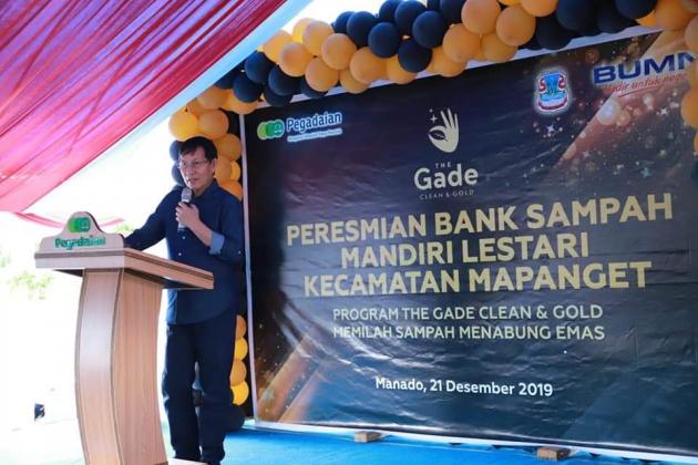 Resmikan Bank Sampah Mandiri Lestrasi Mapanget,Walikota : Bank Sampah, Solusi Terbaik Mengatasi Persoalan Sampah
