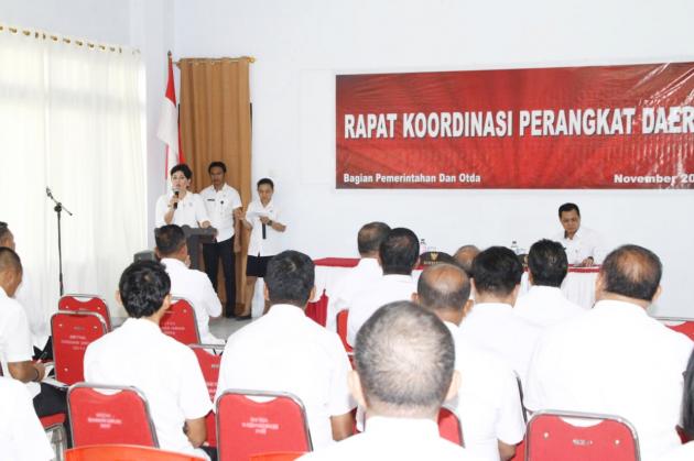 Sasingen Buka Rapat Koordinasi Perangkat Daerah