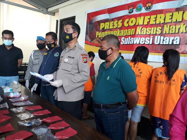 Wow, Ditresnarkoba Polda Sulut Ungkap Kasus Sabu, Obat Keras dan Miras 