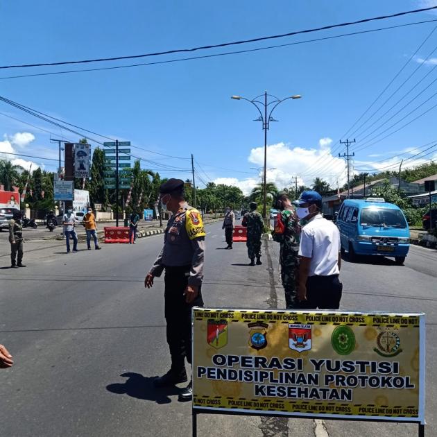 Operasi Yustisi Minsel Jaring Puluhan Warga Pelanggar Protokol Kesehatan