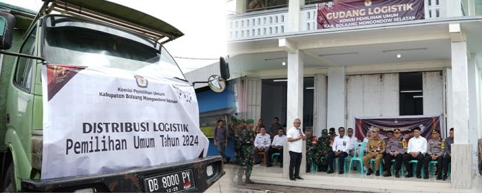 KPU Bolsel Lepas Distribusi Logistik Pemilu Tahun 2024