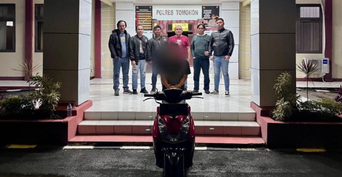 Buser Polres Tomohon Kembali Menghentikan Aksi Residivis Curanmor