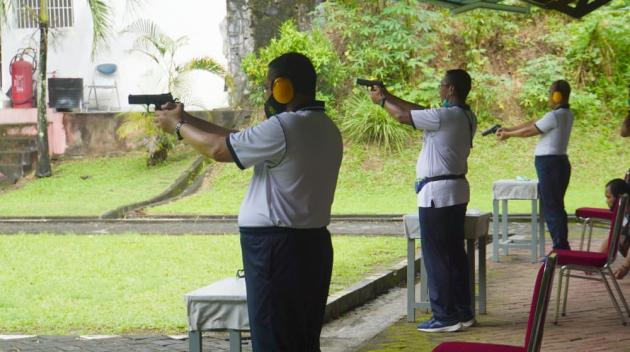 Sambil Olahraga, Danlantamal VIII Tinjau Fasduk Di Mako 