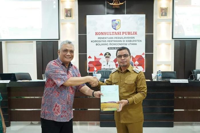 Kajian Potensi Perwilayahan Komuditas Pertanian Bolmut Tuntas, IPB Serahkan Hasil Penelitian