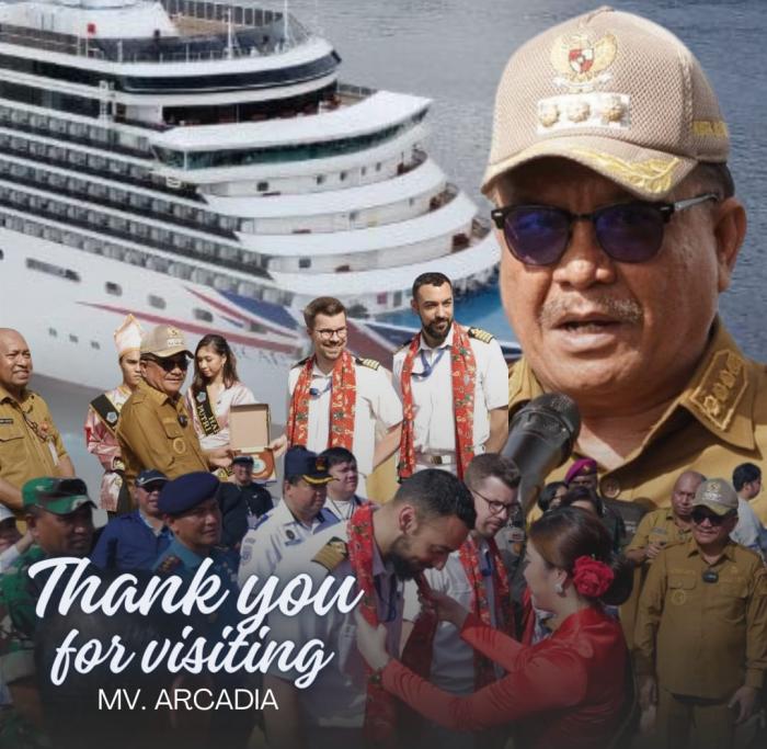 Pemerintah Kota Bitung Berhasil Mendatangkan Kapal Pesiar MV.ARCADIA