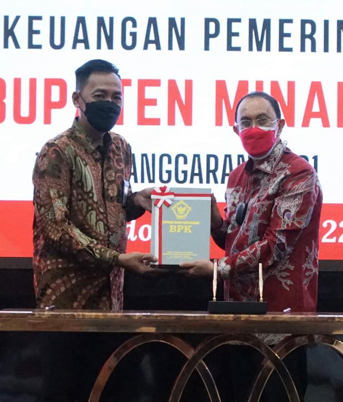 Hebat! Pemkab Minahasa Raih WTP Ke-8