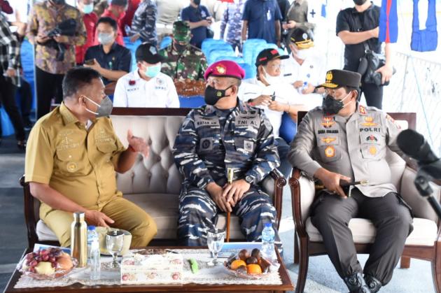 Danlantamal VIII Dampingi Gubernur Sulut Pantau Pulau Terluar