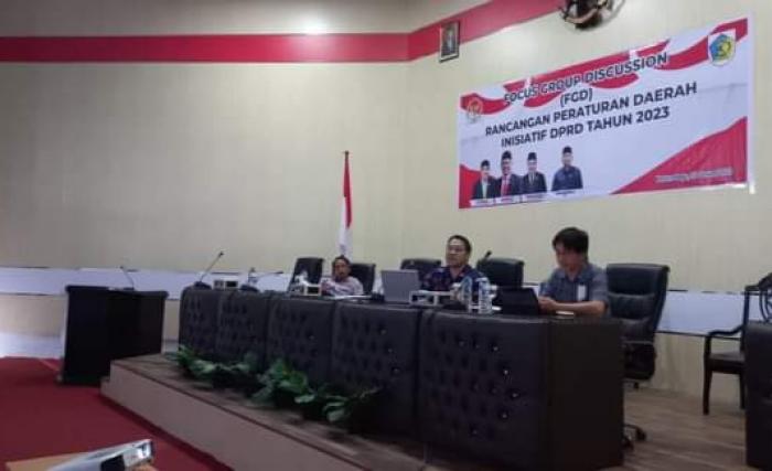 DPRD Kotamobagu Gelar FGD Ranperda Inisiatif Dewan Tahun 2023