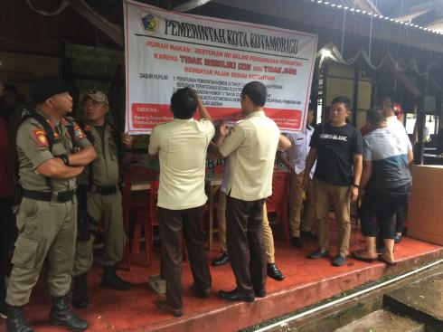 Tidak Jujur Bayar Pajak, Pemkot ‘Segel’ Lima Tempat Usaha 