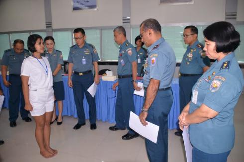 DANLANTAMAL VIII PIMPIN SIDANG PANTUKHIRDA CALON PRAJURIT TNI AL