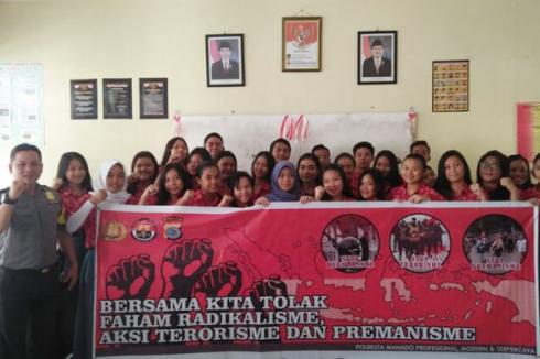 Program Baronang Polresta Manado, Kunjungi SMKN 1 Manado