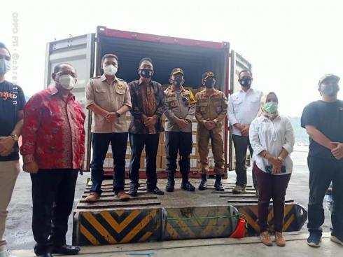 Kedatangan Logistik Surat Suara Pilkada 2020 se Sulut dan Pembukaan Segel Kontainer Disaksikan Kajati Bersama Forkopimda