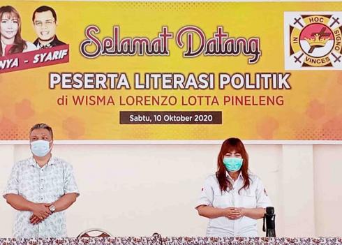 Relawan Katolik In Hoc Signo Vince Satukan Tekad Menangkan Sonya-Syarif