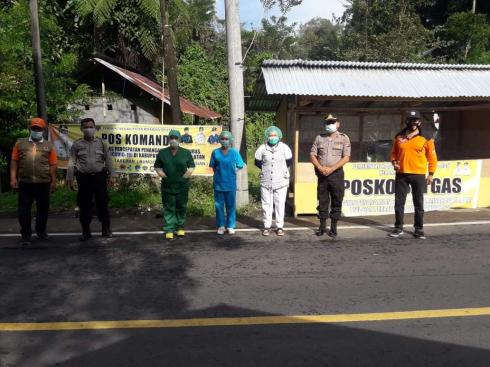 Tingkatkan Pengawasan Area Perbatasan, Polres Minsel Bersama Gugus Tugas Tetap Siaga di Posko COVID-19