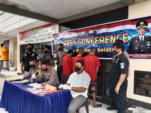 Polres Minsel Bongkar Prostitusi dan Perdagangan Manusia Via Medsos 