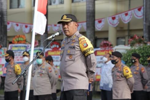 Apel Dipimpin Irwasda Polda Sulut, Cek Kesiapan Personil yang Terlibat dalam OMP Samrat 2020