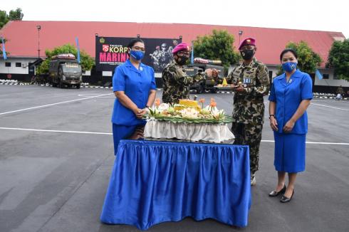 Danlantamal VIII Hadiri Syukuran HUT Ke-75 Korps Marinir 