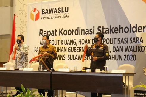 Hadiri Rakor Stakeholder Anti Politik Uang, Hoax dan Politisasi Sara Pada Pilkada Sulut, Berikut Harapan Kajati