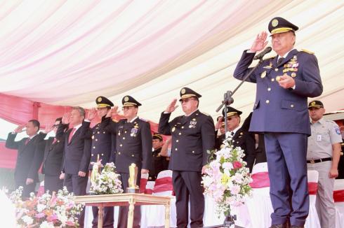 Upacara HPN Berlangsung di Lapangan Manguni Sasaran Tondano//jdl    