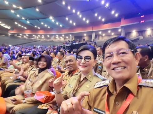 Hadiri Rakornas Indonesia Maju, Walikota Didampingi Forkopimda  