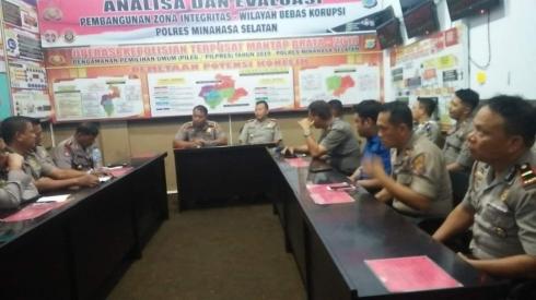 Bahas Pemantapan Data Administrasi dan Personel, Polres Minsel – Polres Mitra Gelar Rakor