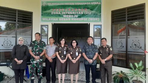 Pencanangan Zona Integritas Menuju WBK Kejari Minut, Dihadiri Wakajati Sulut