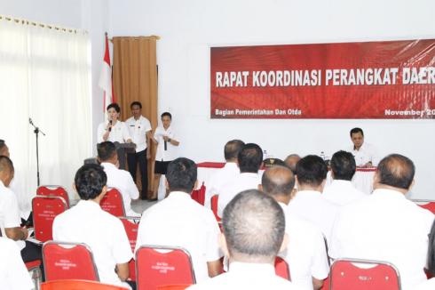 Sasingen Buka Rapat Koordinasi Perangkat Daerah