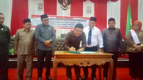 Meiddy, Syarif dan Herdy Pimpin DPRD Kotamobagu  