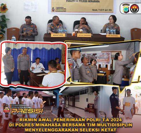 Wakapolres Minahasa Sebut Seleksi Anggota Polri Ketat dan Teliti 
