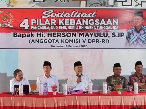 Herson Sosialisasi Empat Pilar Kebangsaan di Sekolahan