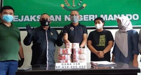 Kejari Manado Selamatkan Dana CSR 650 Juta