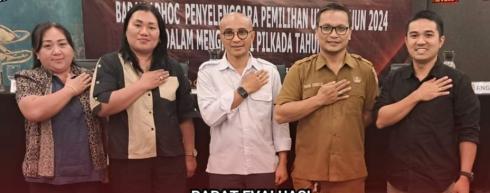 Matangkan Tahapan Pilkada, KPU Minut Gelar Rapat Evaluasi Bersama Badan Adhoc