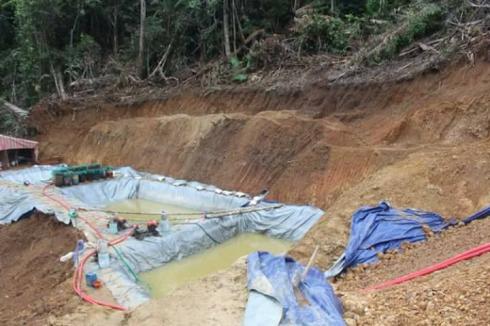 Sungai Tanoyan Diduga Tercemar Sianida dan Marcury dari PETI
